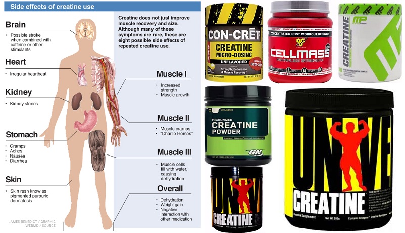Creatine Supplement – Monohydrate Side Effects, Benefits